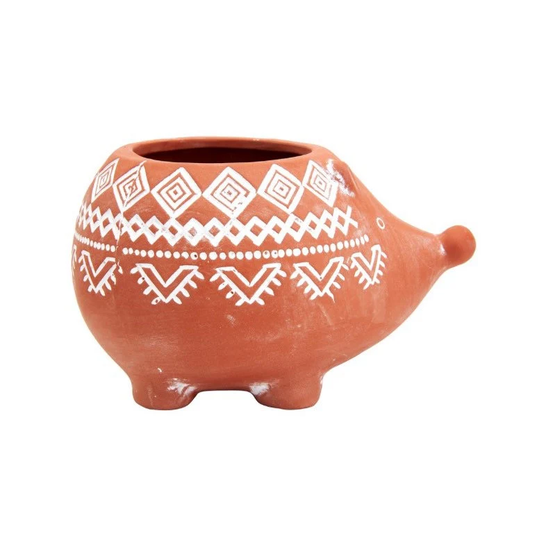 Terracotta Hedgehog Planter Houseplant Succulent Cactus Plant Pot Floral Display Gift