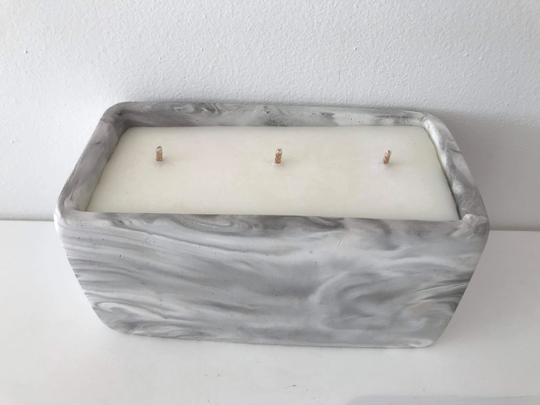 Rectangle Silicone Mould/Mold For Concrete Planters/Candles. UK Manufactured & Dispatched