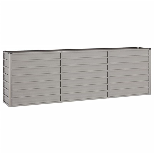 Garden Planter Grey 240x40x77 cm Weathering Steel Vidaxl Grey