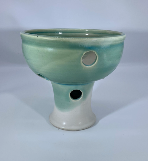 stoneware Orchid Pot With High Foot