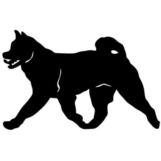 Akita Dog Metal Wall Art - Home Decor & Garden