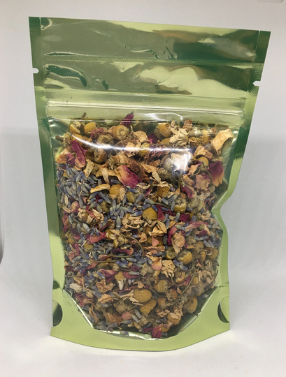 Peppermint, Lemon Peel, Lavender, Rose, Chamomile, Organic Blended Herbal Tea, Relaxing & Digestive