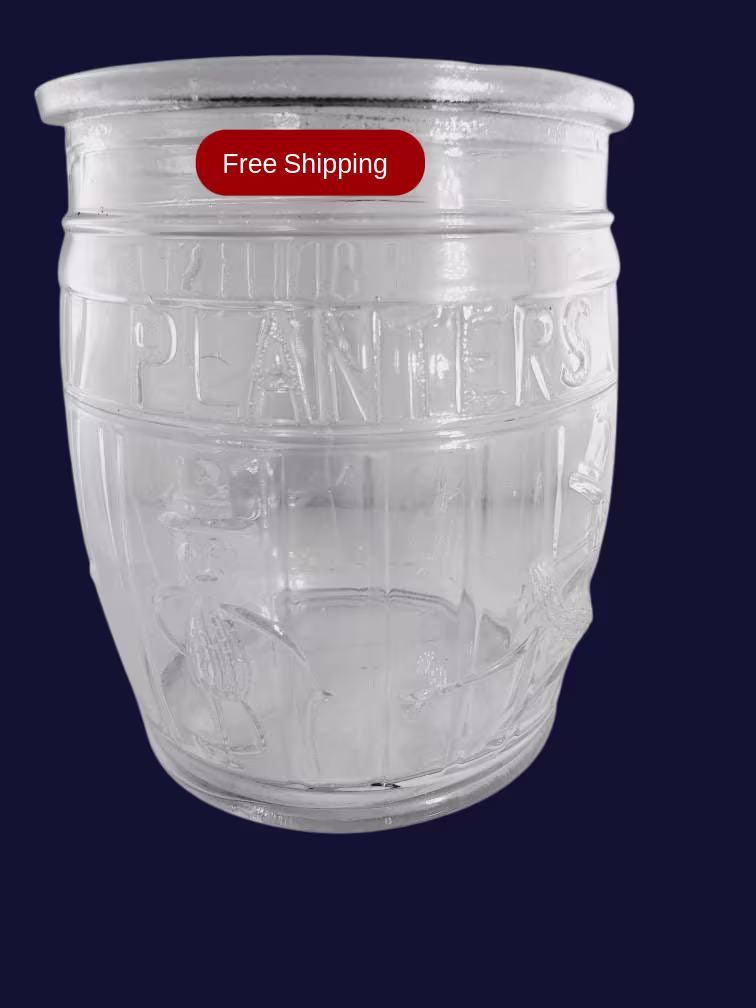 xl Planters Glass Store Counter Peanut Jar Vintage Circa 1950's @everything