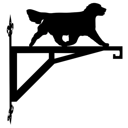 Golden Retriever Moving Modern Contemporary Hanging Bracket