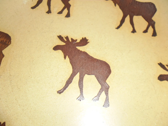 Monroe Salt Works Moose Charger Plate 12