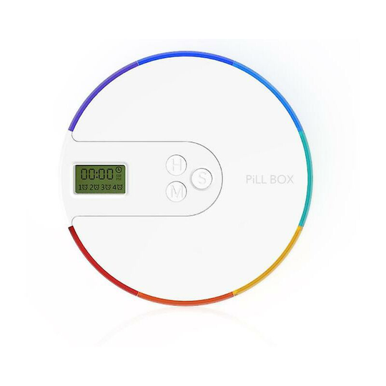 Automatic pill box with 7-day electronic medication organizer