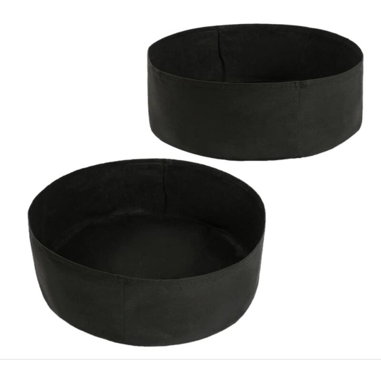 2pcs Fabric Raised Planting Bed 15 Gallon Large Round Garden Grow Bags Nonwoven Fabric Raised Garden Bed Planter Pots for Planting Herb Flower
