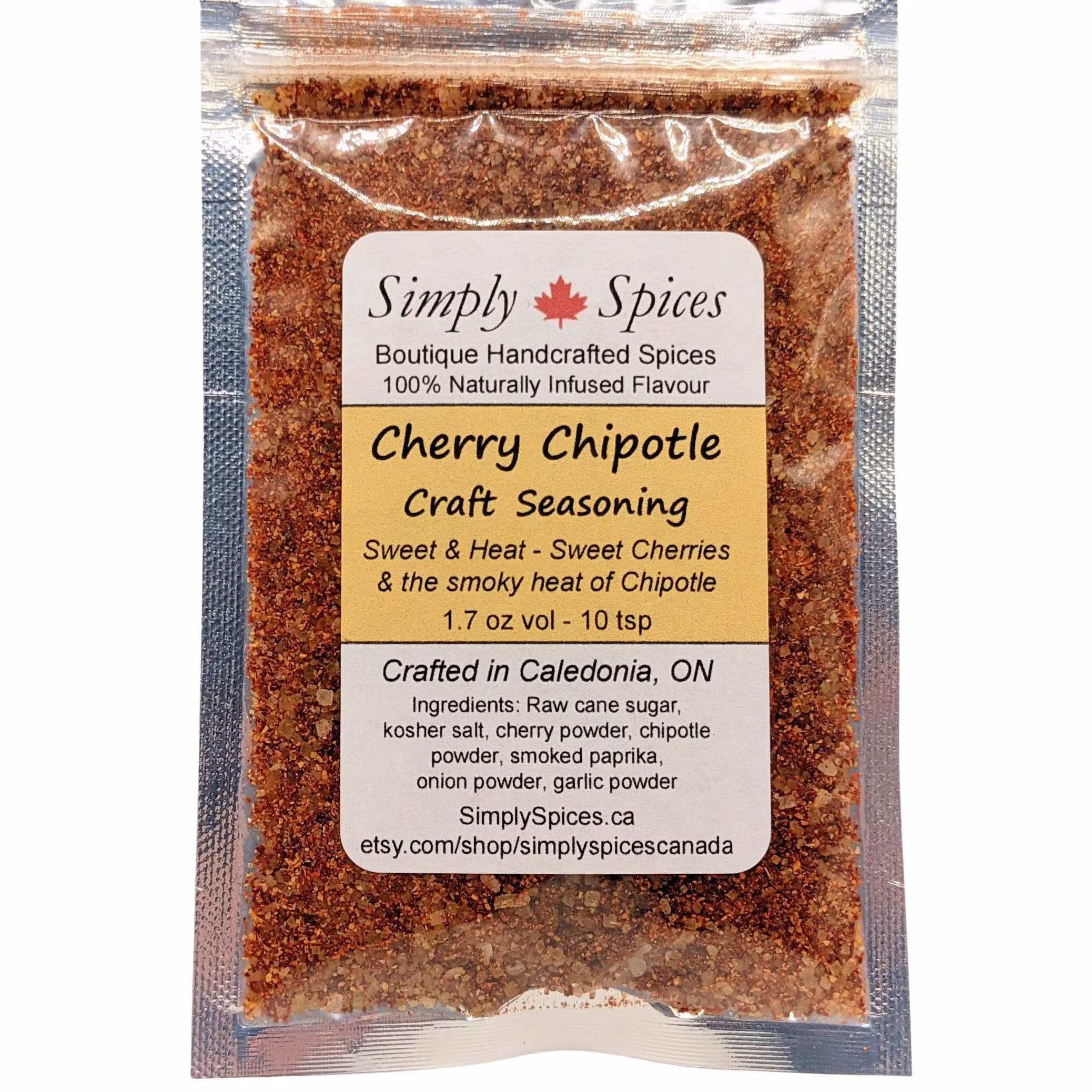 Cherry Chipotle Seasoning + Bbq Rub - Natural Fruit Craft Seasonings