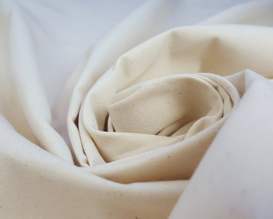 Organic Cotton Canvas Fabric, Undyed & Unfinished