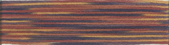 Cosmo Seasons Variegated Brown & Black Embroidery Floss #9013 - Lecien 9000 Series