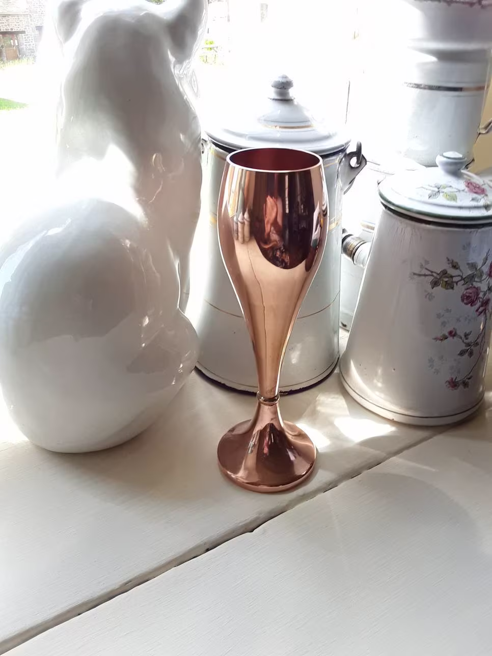 Copper Chalice For Ayurveda Practice Of Drinking Water