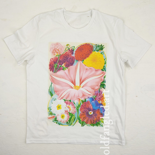 Sweet Pea | 1896 - Unisex Organic T-Shirt, Vintage Style Botany T-Shirt