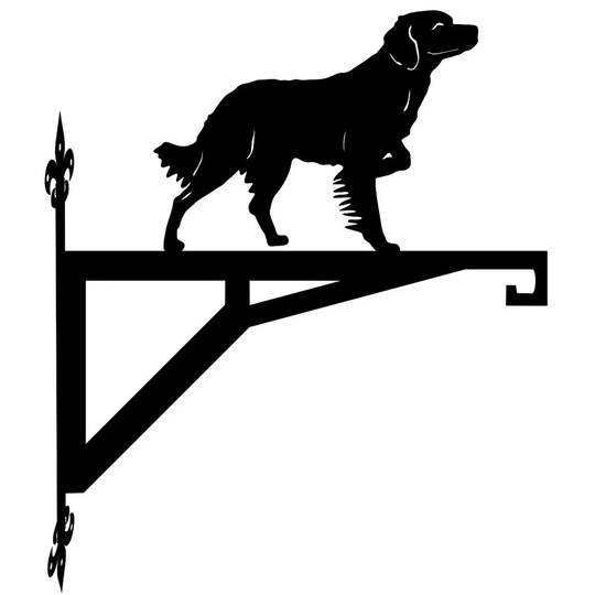 Brittany Spaniel Modern Contemporary Hanging Bracket