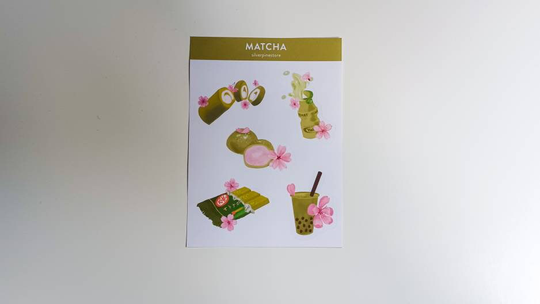Matcha Sticker Sheet