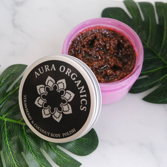 Organic Body Scrub Strawberry And Coconut