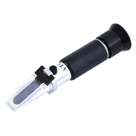 Refractometer Manual refractometer to determine the content -0-28% salt + 0-32% sugar, 0-40% sugar