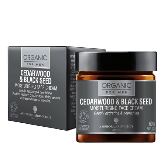 Cedarwood And Blackseed Moisturiser Men Organic 60ml