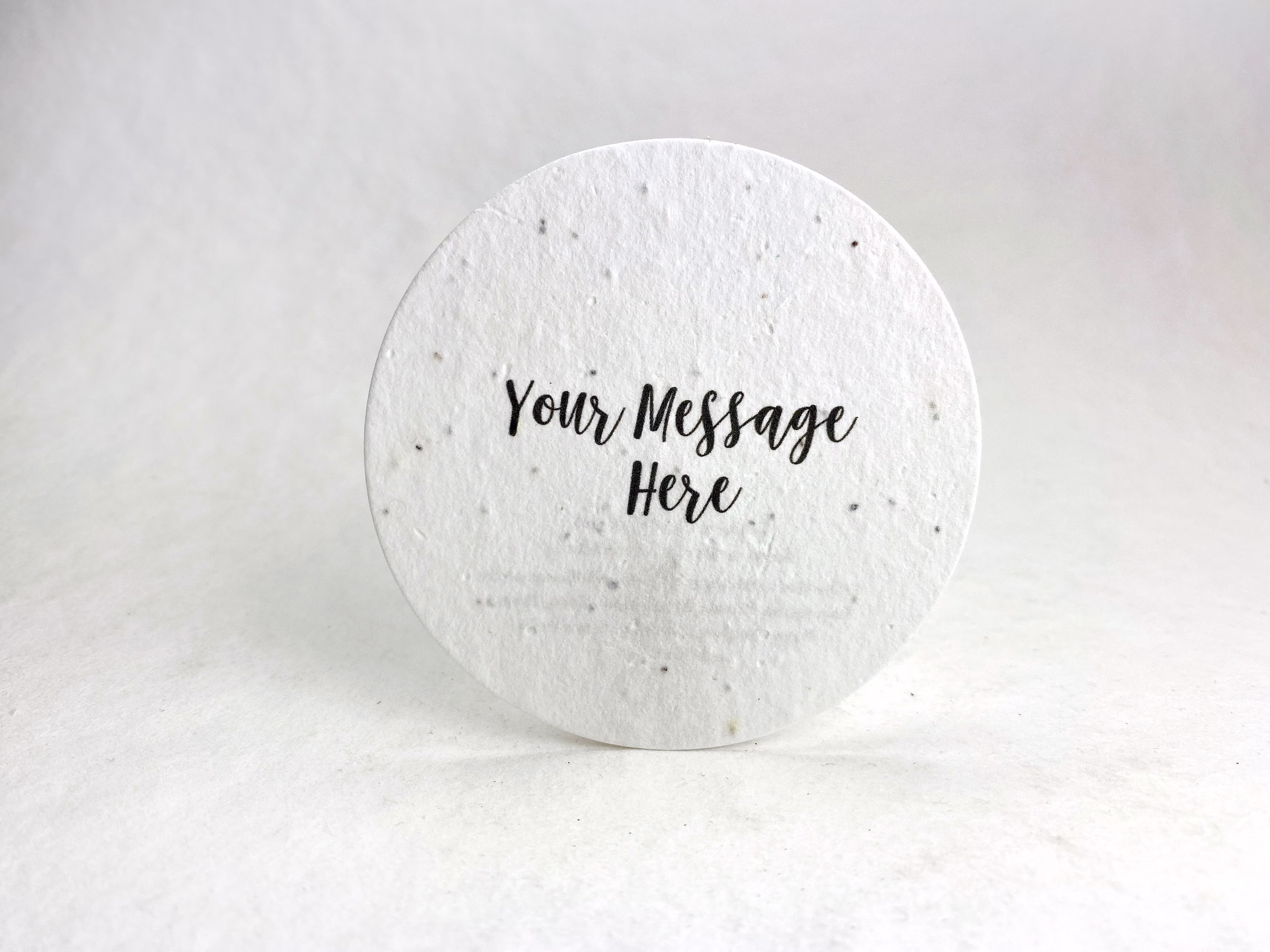 Custom, Personalized Large Seed Paper Circles | 3.25