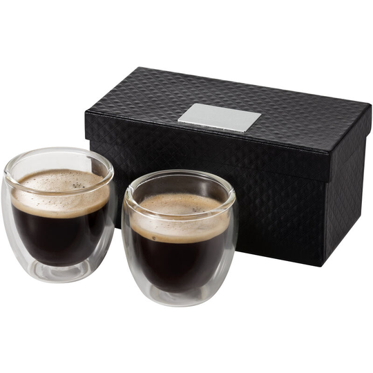 Seasons Boda 2-Piece Espresso Set (14.5 x 7.6 x 7.5 cm) (Transparent) - Transparent