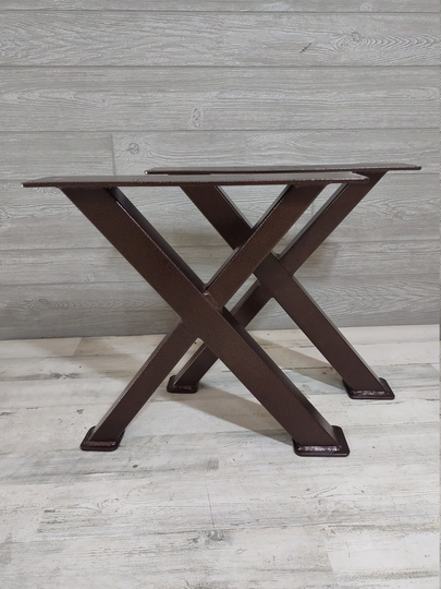 Modern X Series Powder Coated Coffee Table Legs | Metal Steel