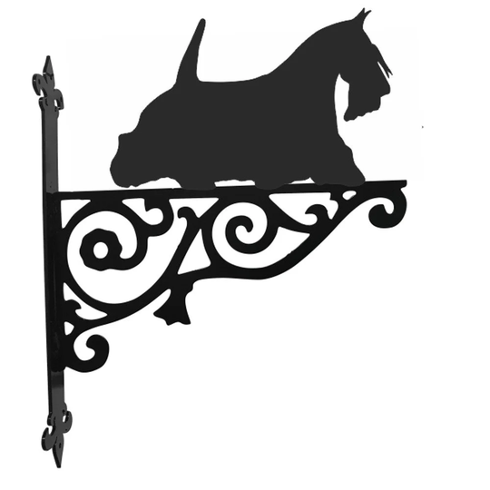 Scottish Terrier On The Move Ornamental Hanging Bracket