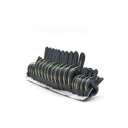 Durable Plant Clips, Garden Support Clip, 100 Pieces Garden Plant Clips, Fixing Plant Clips.(50 Large Plant Clips, 50 Small Plant Clips)black