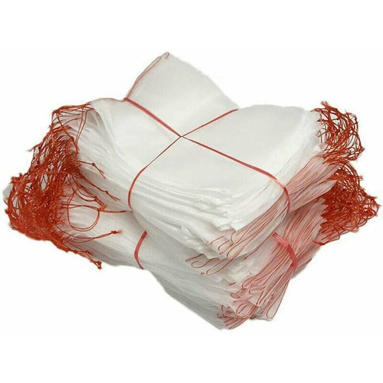 100 Pcs Garden Plant Fruit Protection Bags Drawstring Mesh Bags Insect Mosquito Insects Pest Birds Garden Protection Bags 10cm x 15cm