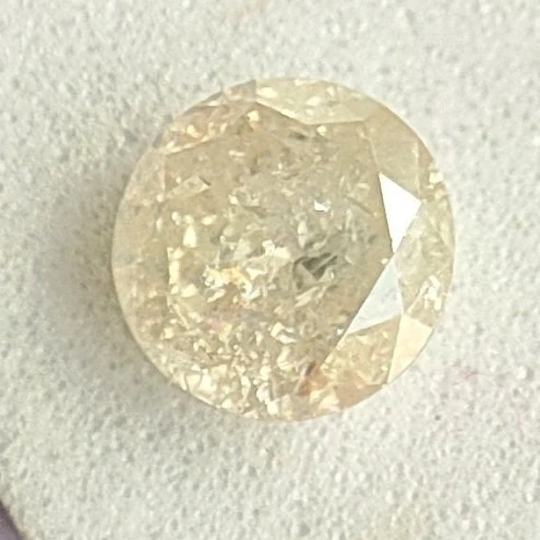 5 Mm Yellow Salt Pepper Diamond , Full Cut Round, Round Aaa+ Loose For Jewelry Whd6774 Dc