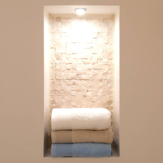 Como 700gsm Organic Cotton Luxury Towels, White/Blue