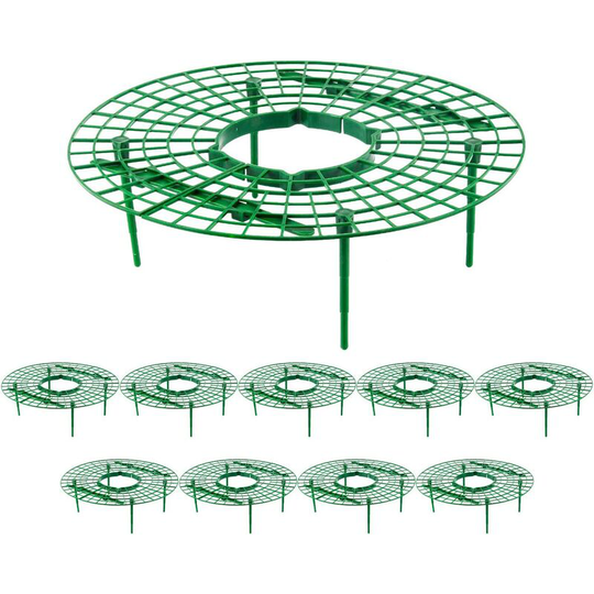 Aougo - Set of 10 strawberry stands with 4 sturdy legs to keep plants clean and not rotting on rainy days.