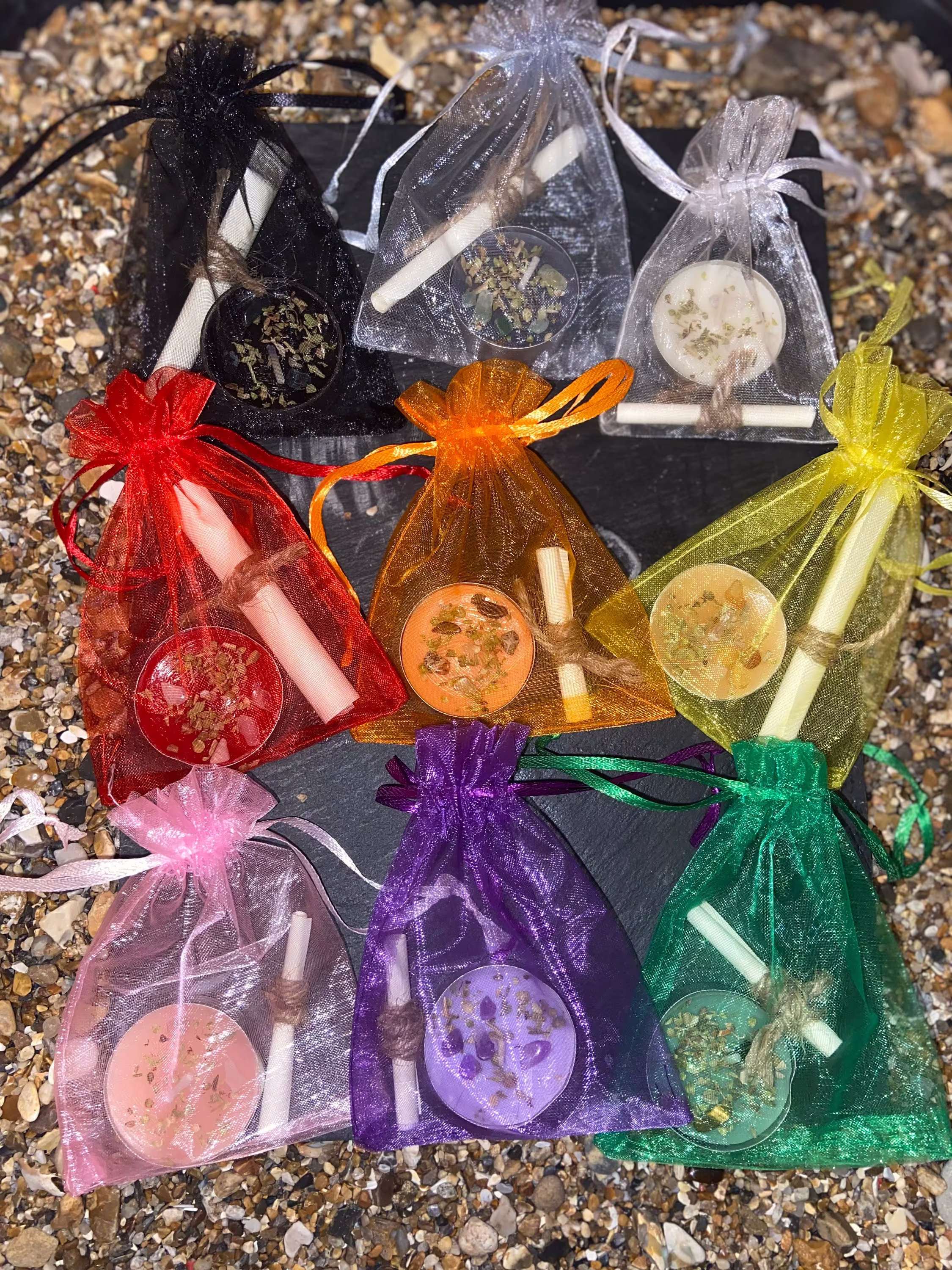 Select A Spell | Handmade Tealight Candles Choose Your Intention Spell Kits Herbal Easy Powerful Simple Spellcasting Mood Vibes