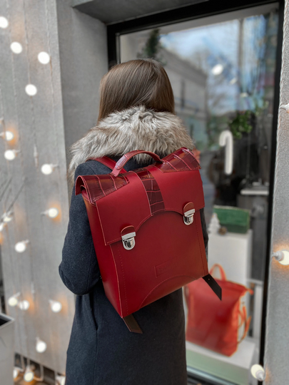 Create A Backpack in The Colors You Want, Rectangular Backpack, Shoe With Buckles