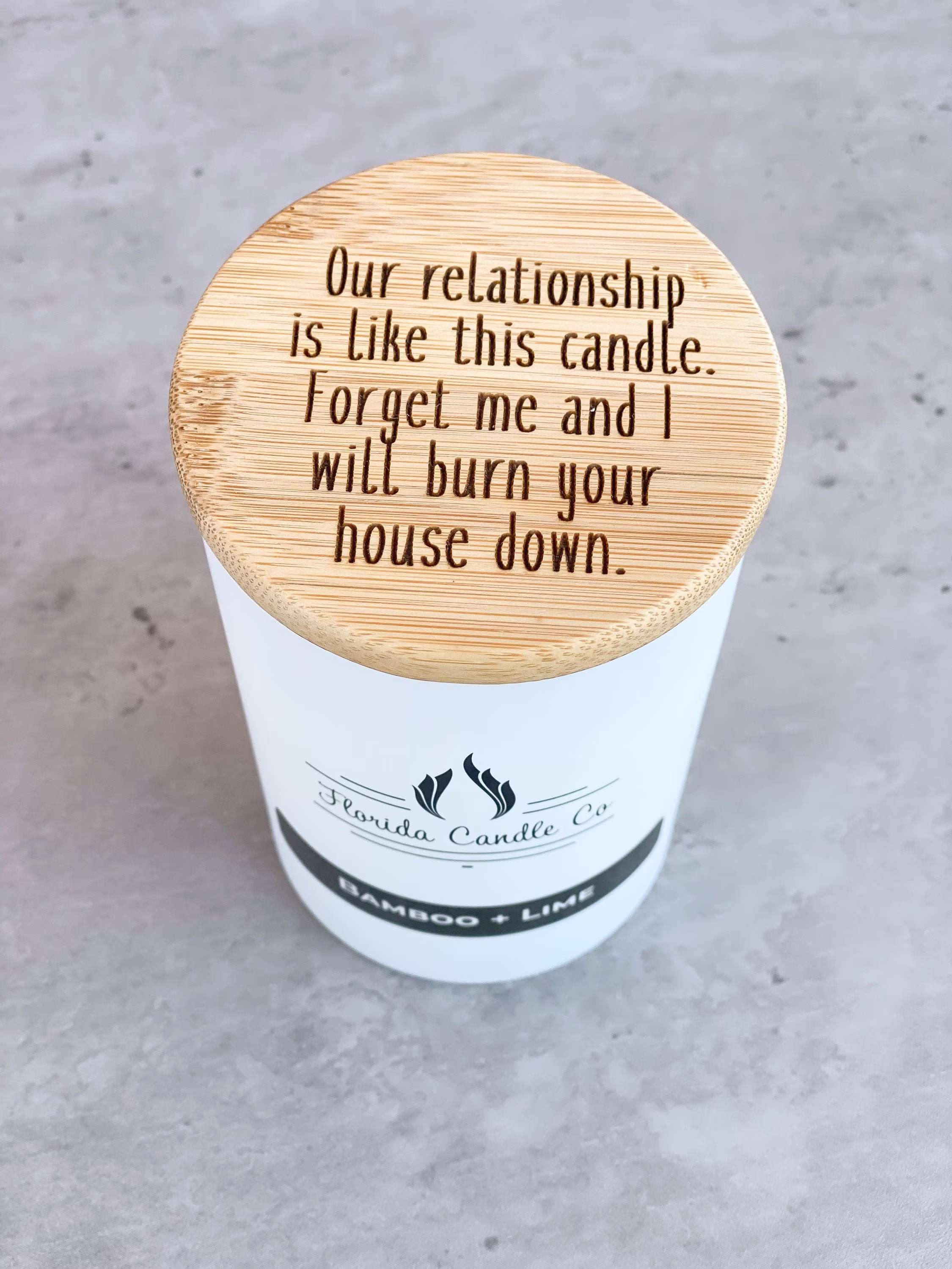 Funny Gift | Candle Gag College Student Friends Bestie Florida Housewarming New Relationship