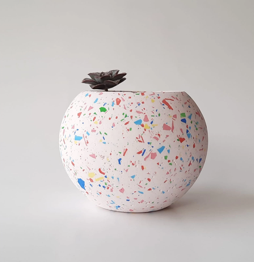 Terrazzo Planter, Pink Planter, Mother's Day Gift, Housewarming Gifts, Terrazzo, Cement Pot, Succulent Planter