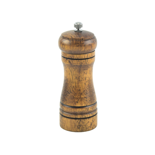 Wood Salt and Pepper Grinder , Salt Mill Pepper Grinder , Oak Wood Pepper Grinder for Your Kitchen 5 inches