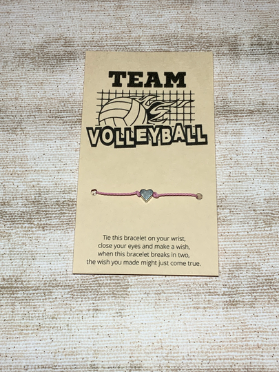 Personalized Volleyball Team Wish Bracelet | Friend Jewelry Party Favor End Of Season Gift