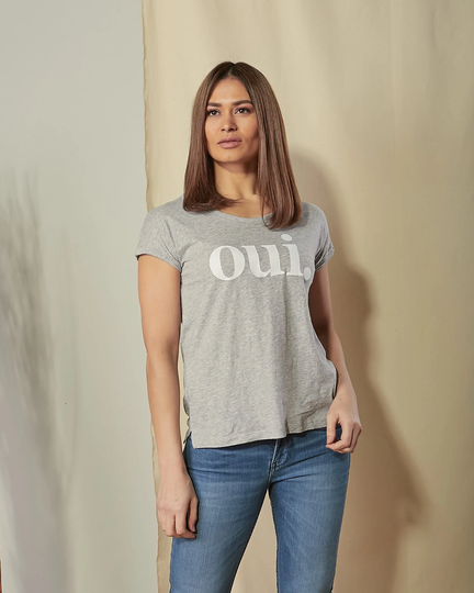 Oui Organic T-Shirt Grey