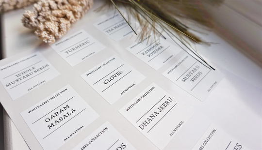 White Label Collection Mummy Personalise Kitchen Labels Food Organisation Jars Spices Herbs Waterproof Custom