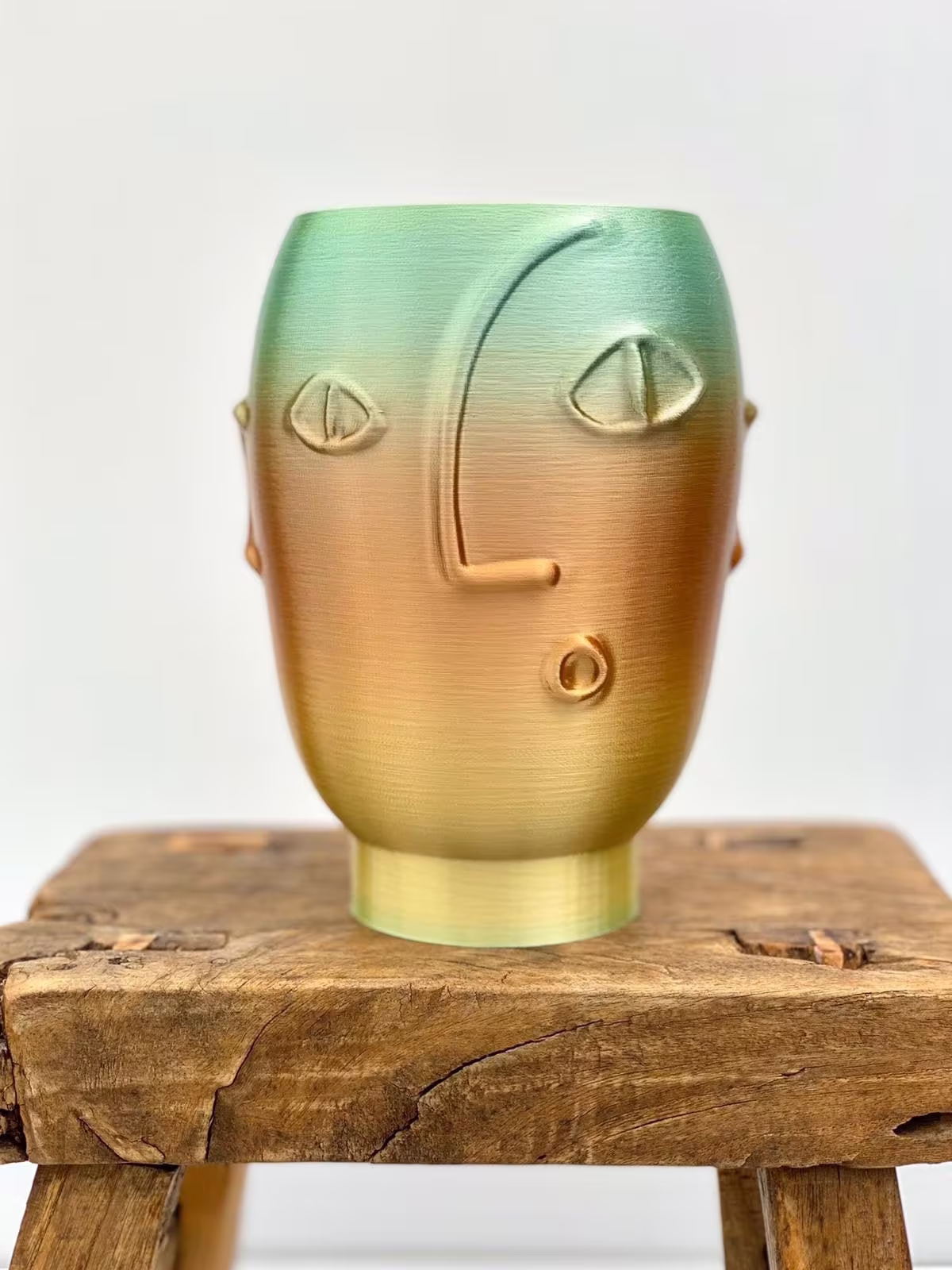 Minimalist Home Decor, Modern Art Sculpture, Picasso Face, Boho Face Flower Vase, Abstract Art, Desk Organizer, Gift Unique