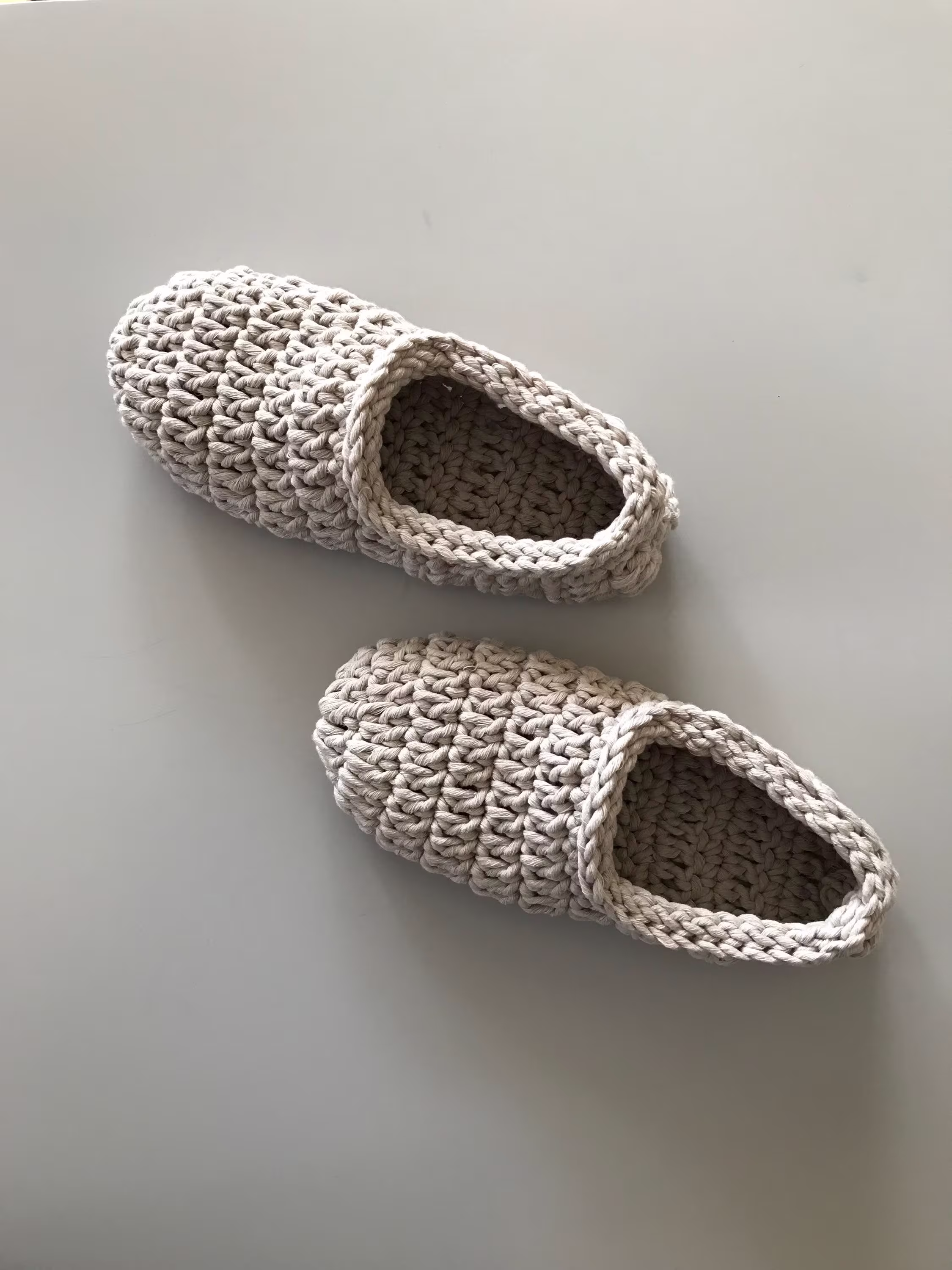 Organic Cotton Crochet Slippers, Gift For Women, Rustic Gift, Vegan