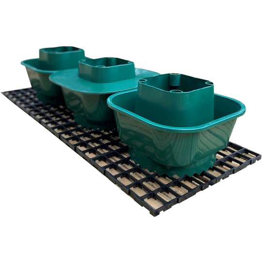 Tomato Growbag Watering Pot Kit- Set of 3 Pots with Planting Guard & Growbag Mat