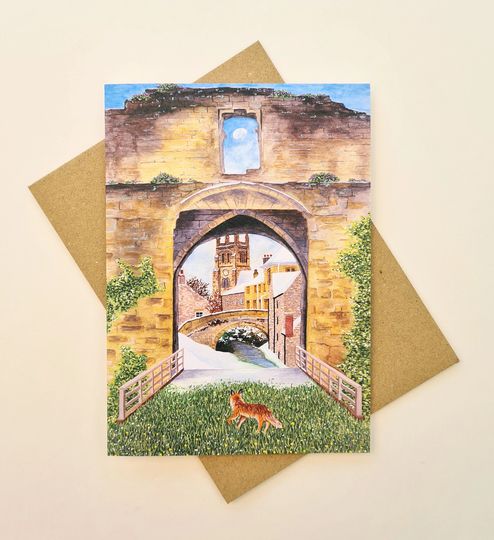 Changing Seasons Watercolour Greeting Card, Designed & Printed in The UK