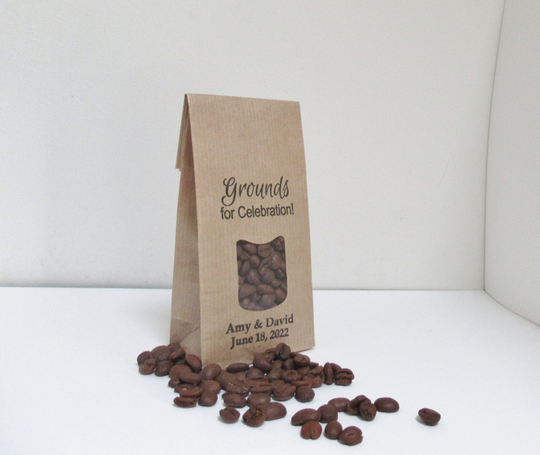Party Favor Bags, Diy Personalized Coffee Wedding, Engagement & Anniversary Favors, Grounds For Celebration