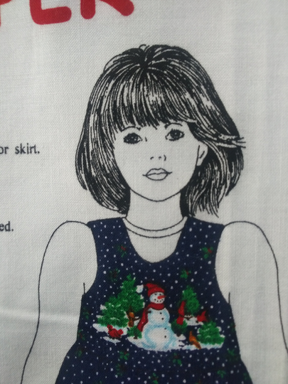 Fabric Panel, Christmas Vest, Snowy Season Girls Jumper, Diy