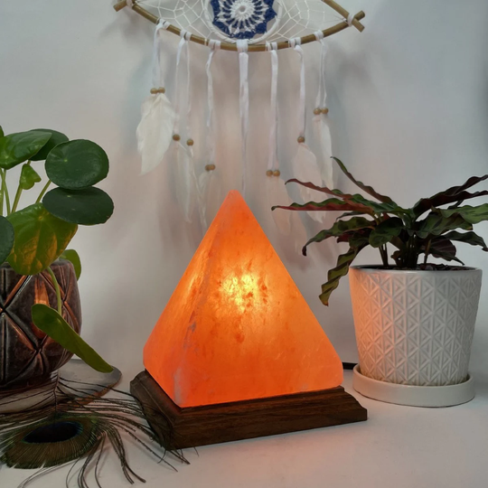 Himalayan Salt Lamp Pyramid - Natural Crystal Night Light | Sltlmp-Pyramid