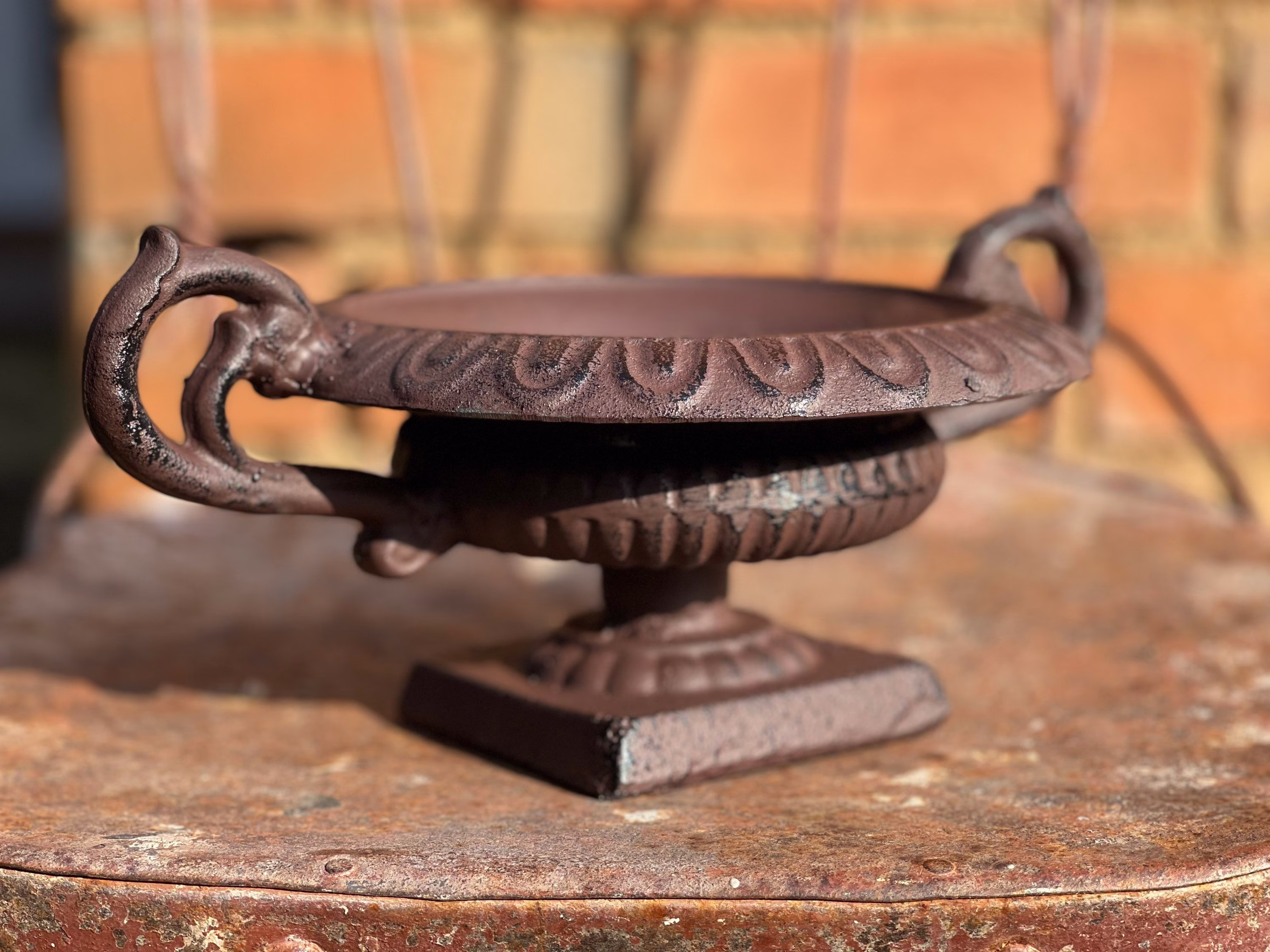 Mini French Style Cast Iron Garden Urn