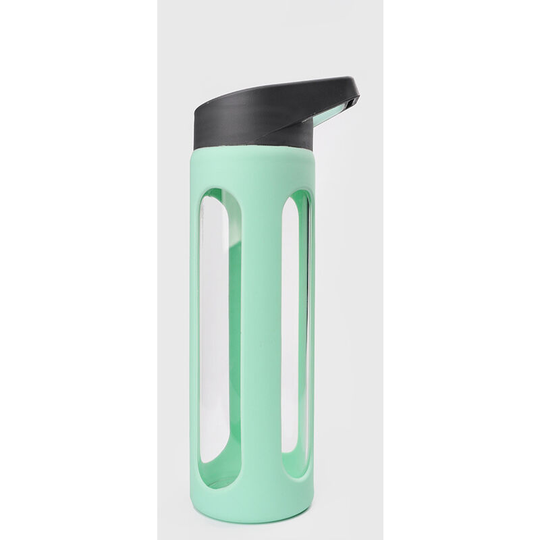 FVO - 350ml glass water bottle, silicone sleeve and bpa free