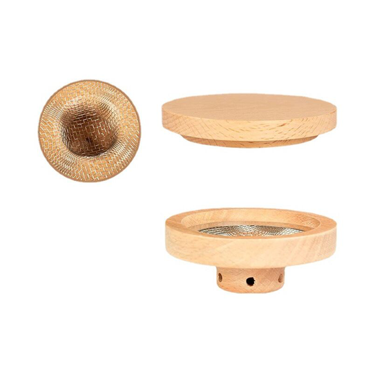 Wooden Smoking Set Solid Wood Cocktail Smoking Set Fume Hood Filter Bar Bartender Smoking Set Tool, Cocktail Log Smoker One