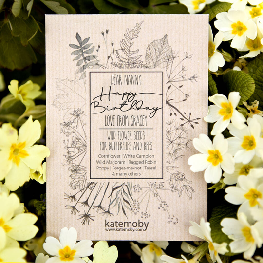Happy Birthday Personalised Wildflower Seed Packet