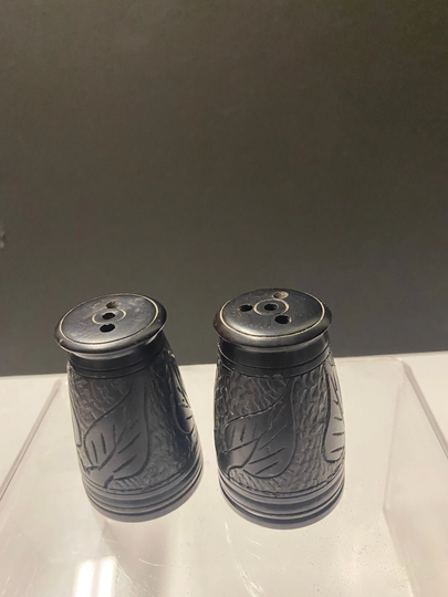 3 Inch African Ebony Wooden Salt & Pepper